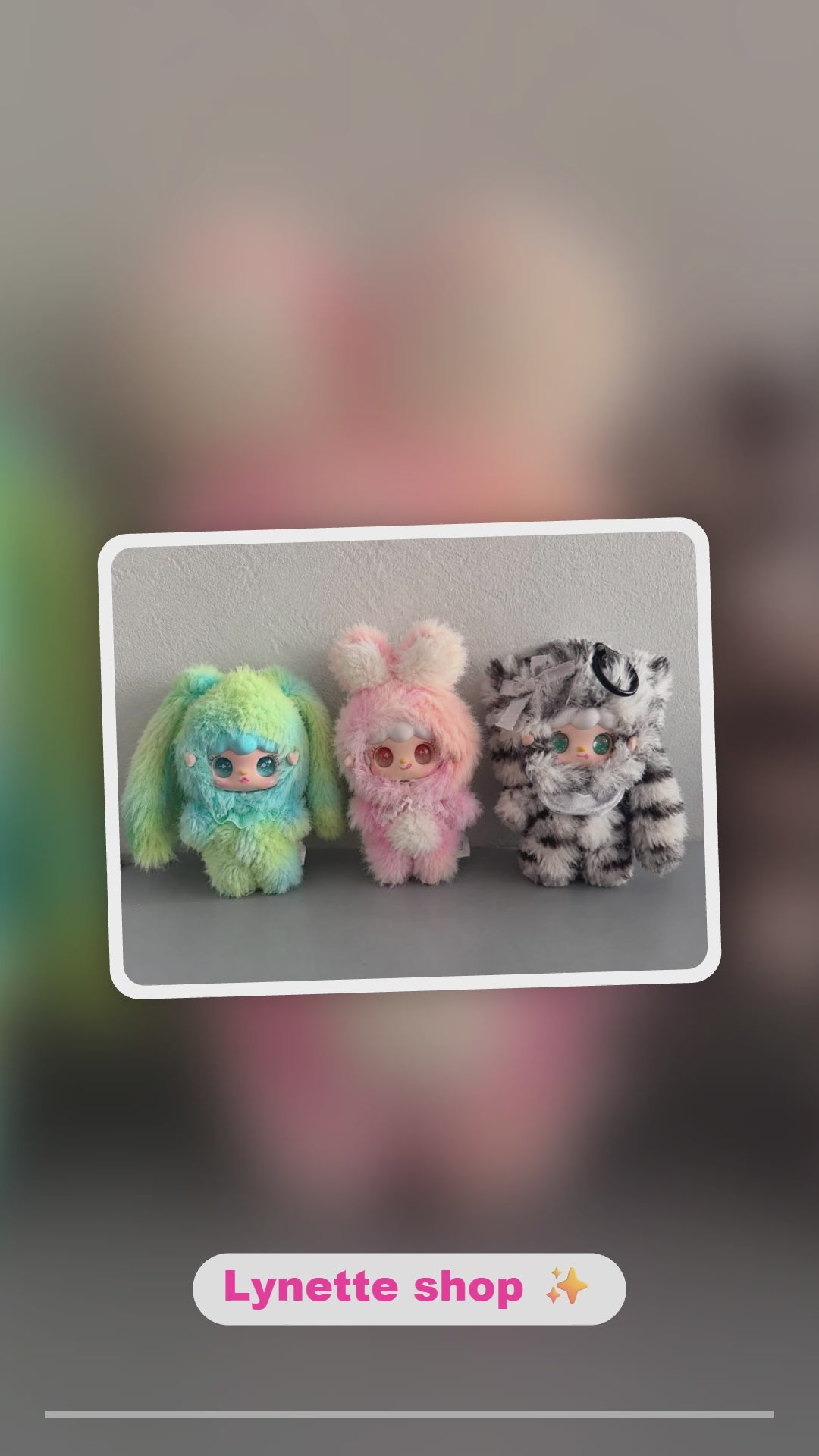 Boîte Mystère Hopping Bunny – Peluche porte-clés surprise